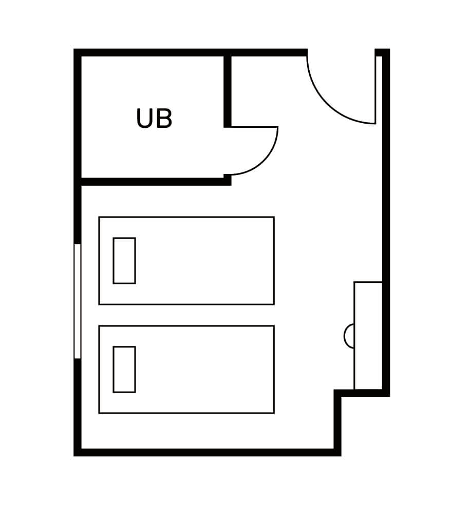 部屋の平面図