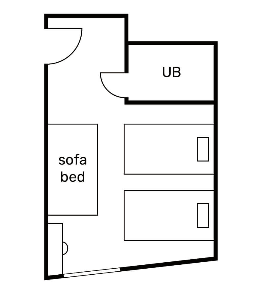 部屋の平面図